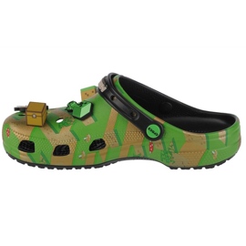 Zuecos Crocs Elevated Minecraft Classic Clog 208472-90H verde 1 Zuecos Crocs Elevated Minecraft Classic Clog 208472-90H verde 1
