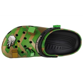 Zuecos Crocs Elevated Minecraft Classic Clog 208472-90H verde 2