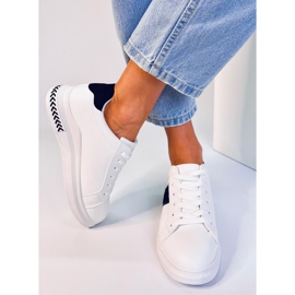 Zapatillas de mujer blancas LA129P BLANCO / NEGRO 5