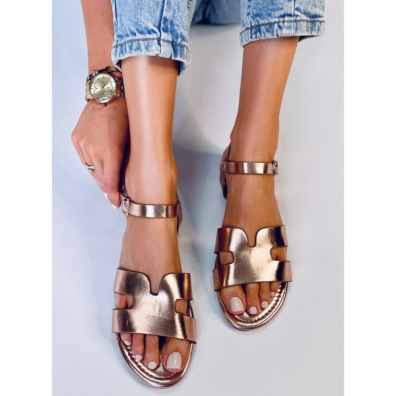 Sandalias mujer Forney Champagne dorado 1