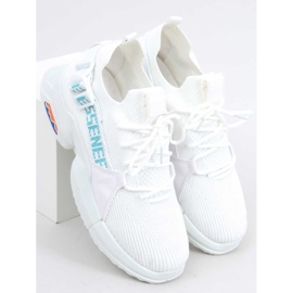 Calzado deportivo Hiral White calcetines blanco 4