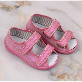 Zapatillas casa niña, sandalias de estar por casa rosa brillante Nazo rosado 9