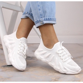 Deportivas mujer malla slip-on blancas Vinceza 13575 blanco 5