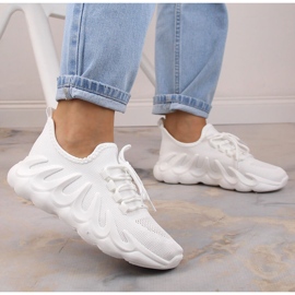 Deportivas mujer malla slip-on blancas Vinceza 13575 blanco 6
