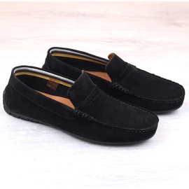 Mocasines hombre piel ante negro Filippo MP921 3