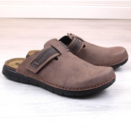 Cómodas pantuflas hombre full marrones Inblu DT000016-043 marrón 2