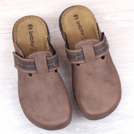 Cómodas pantuflas hombre full marrones Inblu DT000016-043 marrón 3