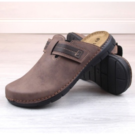 Cómodas pantuflas hombre full marrones Inblu DT000016-043 marrón 4
