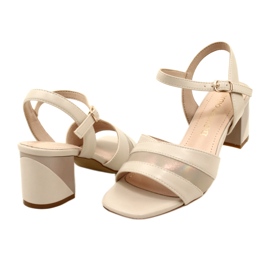 Sandalias elegantes en el puesto Sergio Leone SK897 Beige 5