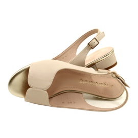 Sandalias Tacón Sergio Leone SK829 Beige 5
