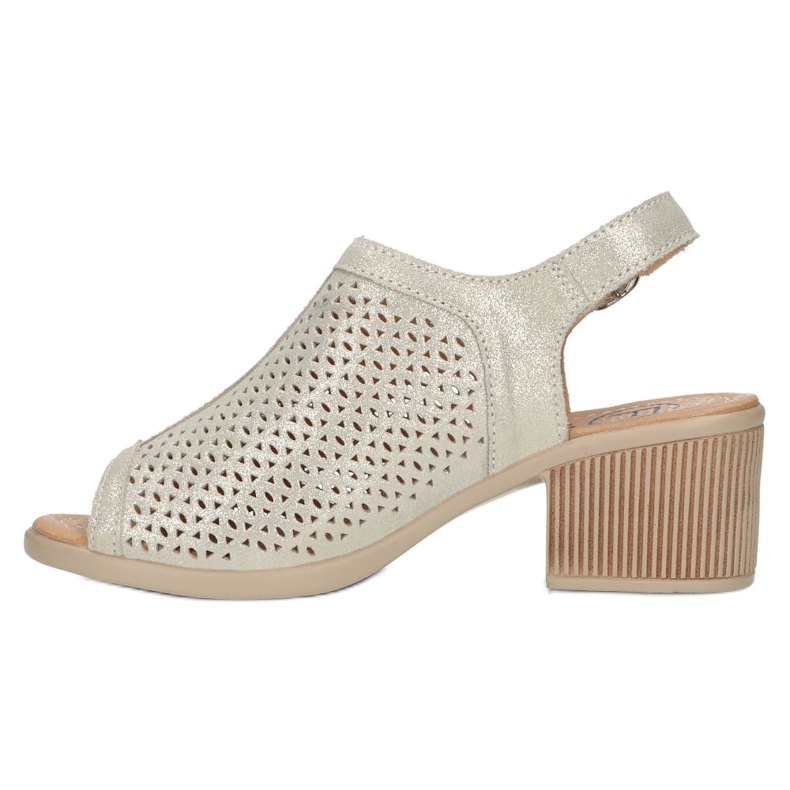 Beige/oro Sandalias Filippo Cuero Calado DS4475 dorado 4