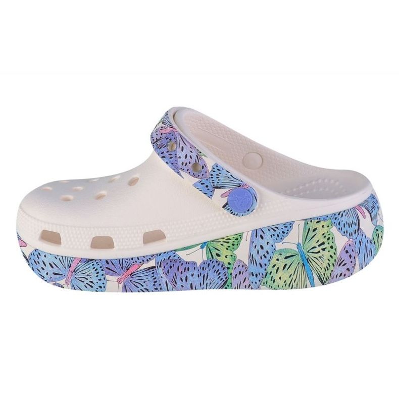 Zuecos Crocs Cutie Crush Butterfly Niños 208298-94S blanco 1