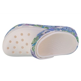 Zuecos Crocs Cutie Crush Butterfly Niños 208298-94S blanco 2
