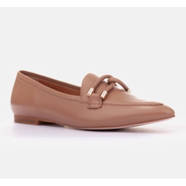 Marco Shoes mocasines adornados beige 1