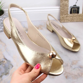 Sandalias mujer planas metalizadas doradas T.Sokolski L23-435 dorado 1