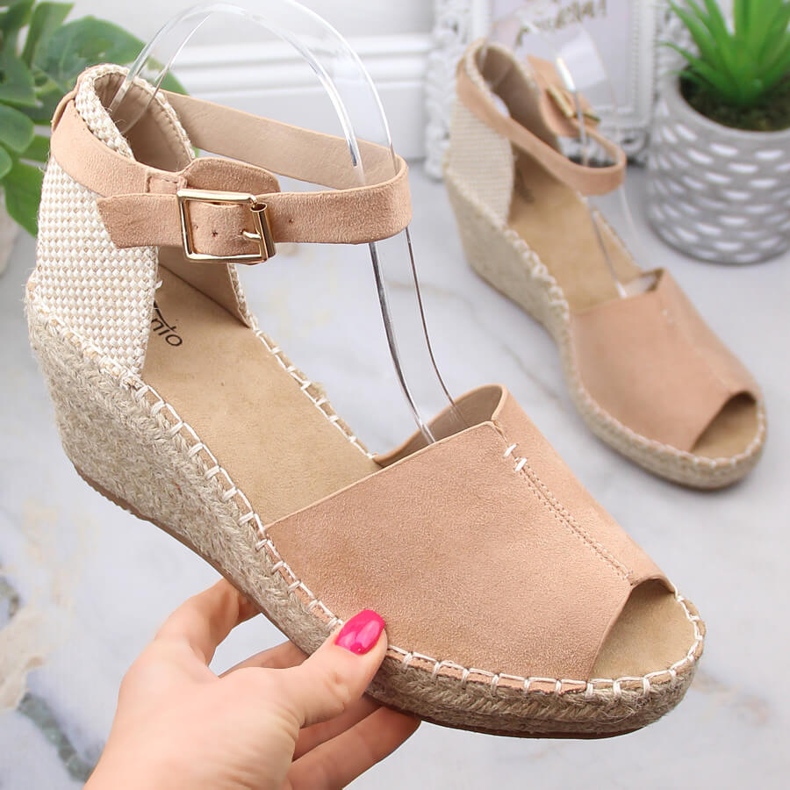 Alpargatas mujer eVento 4576 sandalias cuña beige 1 Alpargatas mujer eVento 4576 sandalias cuña beige 1