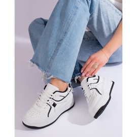 Deportivas mujer Shelovet blanco y negro 1