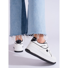 Deportivas mujer Shelovet blanco y negro 2