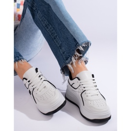 Deportivas mujer Shelovet blanco y negro 3