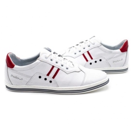 Polbut 1801L zapatos casuales blancos para hombre 4