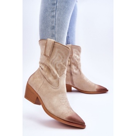 PG1 Botas camperas de ante beige Klaira 2