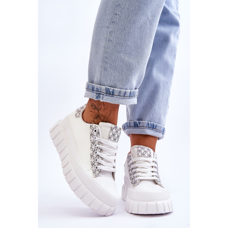 PG1 Deportivas Mujer Piel Plataforma Blanco Alison 1