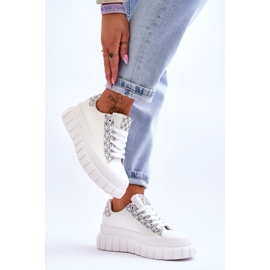 PG1 Deportivas Mujer Piel Plataforma Blanco Alison 3