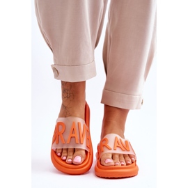 Vinceza Pantuflas de mujer con plataforma Brave naranja 5