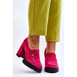 Vinceza Elegantes Tacones Altos Ante Fucsia Mintore rosado 1