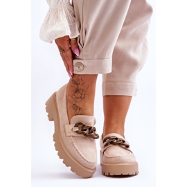 Mocasines Mujer Ante S.Barski HX52-222 Beige 1