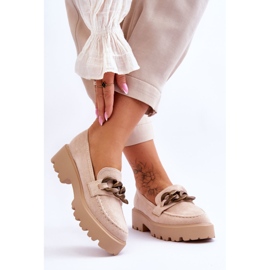 Mocasines Mujer Ante S.Barski HX52-222 Beige 2
