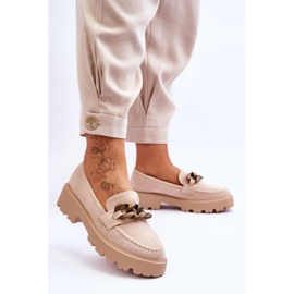 Mocasines Mujer Ante S.Barski HX52-222 Beige 3