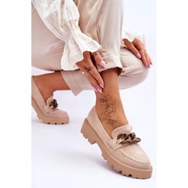 Mocasines Mujer Ante S.Barski HX52-222 Beige 7