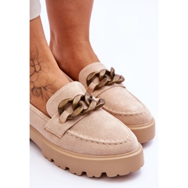 Mocasines Mujer Ante S.Barski HX52-222 Beige 6