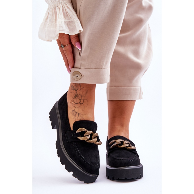 Mocasines Mujer Ante S.Barski HX52-222 Negro 1 Mocasines Mujer Ante S.Barski HX52-222 Negro 1