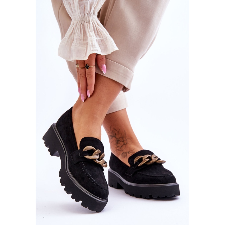 Mocasines Mujer Ante S.Barski HX52-222 Negro 2