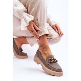 Mocasines Mujer Ante S.Barski HX52-222 Gris 6
