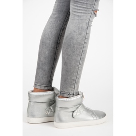 Deportivas altas con velcro gris 1 Deportivas altas con velcro gris 1