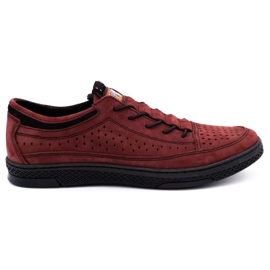 Polbut Zapatos piel hombre K22P claret rojo 1