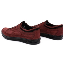 Polbut Zapatos piel hombre K22P claret rojo 8