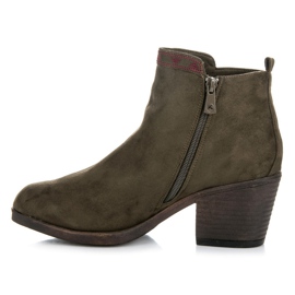 Kylie Botas con estampado étnico verde 5