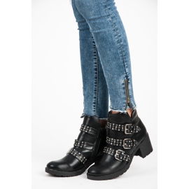 Kylie Botas rock de mujer negro 5
