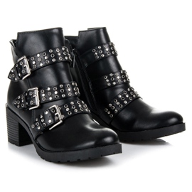Kylie Botas rock de mujer negro 3