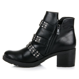 Kylie Botas rock de mujer negro 4
