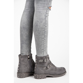 Bestelle Botas con lazos desmontables gris 1