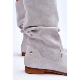 Botas de Mujer en Ante Maciejka 05057-11 Menta Claro verde 4