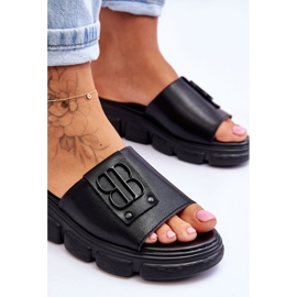 Vinceza Pantuflas De Mujer Con Plataforma Con Adorno Negro Monroe 5