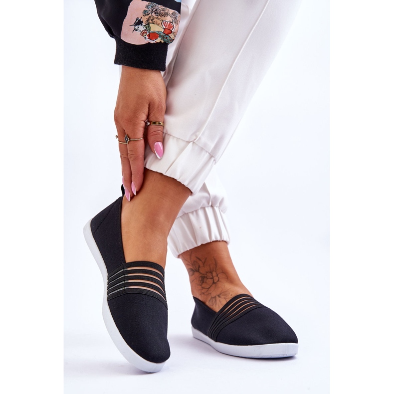 S.Barski Zapatillas Deportivas Mujer Slip-On Textil Black Lilis negro 2