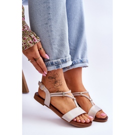 Sandalias Planas Mujer S.Barski KV-541-120 Oro dorado 5