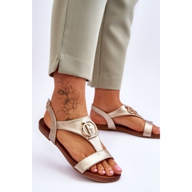 Sandalias Planas S.Barski KV-5541-32 Oro dorado 2